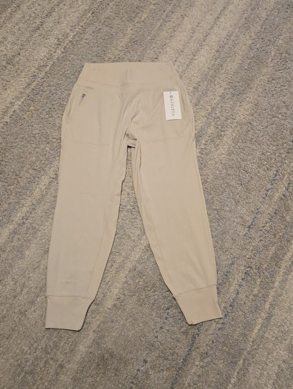 Athleta Venice High Rise Jogger Pants - Women's Size Medium - NWT Light Beige